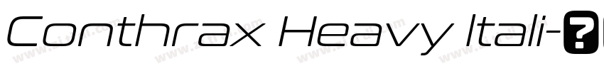 Conthrax Heavy ltali字体转换